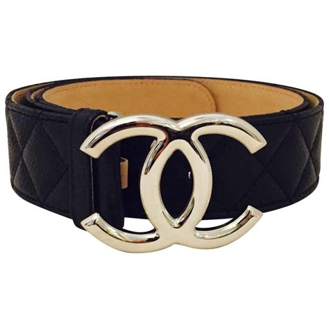 coco chanel leather belt